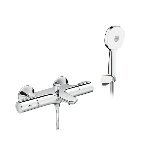 Vòi sen tắm nóng lạnh INAX BFV-3413T-8C tự động tay sen tăng áp si (BFV3413T-8C)