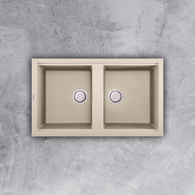 Chậu rửa chén đá Malloca BIANCOK-45062 dài 86cm