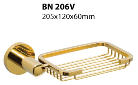 Đĩa đựng xà phòng Inox Bao mạ vàng BN206V - Phụ kiện nhà vệ sinh, nhà tắm