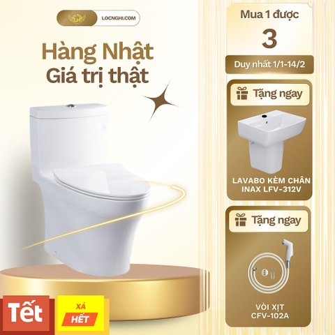 Bồn cầu 1 khối TOTO MS889DRT8#XW nắp êm sứ chống bám bẩn