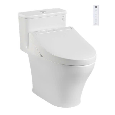 Bồn cầu 1 khối TOTO MS857CDW15 kèm nắp rửa điện tử WASHLET dòng C5 – TCF24460AAA