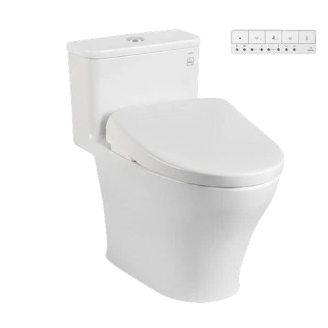 Bồn cầu 1 khối TOTO MS857CDW23#XW kèm nắp rửa điện tử WASHLET dòng S7 - TCF47360GAA (220V) (giấu dây)