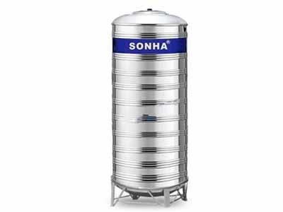 Bồn nước Inox 10000 lít đứng Sơn Hà I304 (10000l) 1.2 zem Ф2200