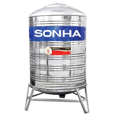 Bồn nước Inox 7000 lít đứng Sơn Hà I304 (7000l) 1 zem Ф1700