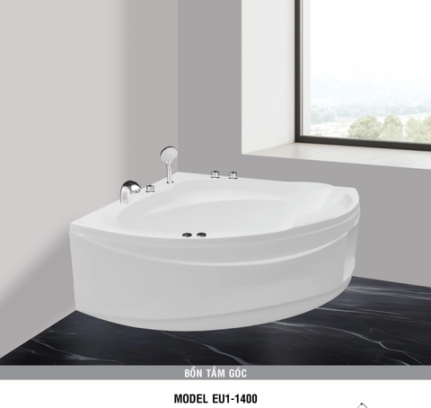 Bồn tắm góc Euroca EU1-1400 dài 1m4