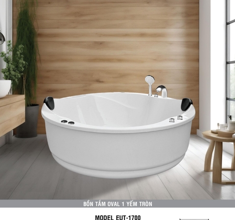 Bồn tắm Oval Euroca EUT-1700 dài 1m7 chân đế đặt sàn