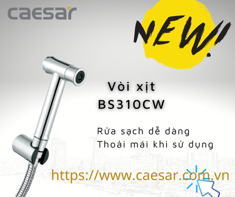 Vòi xịt vệ sinh Caesar BS310CW