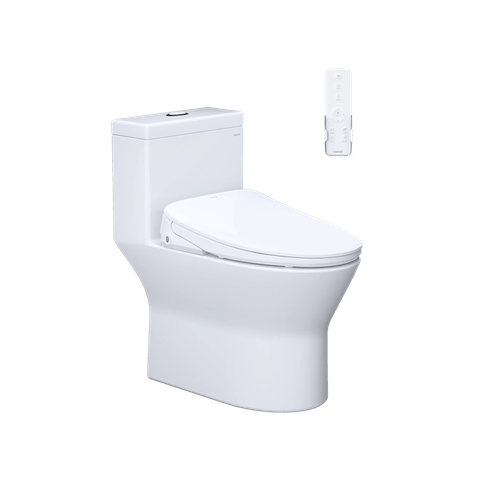 Bồn Cầu 1 khối CAESAR C1374F Nắp Rửa Điện Tử TAF710H