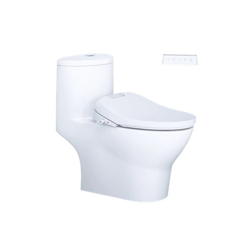 Bồn Cầu 1 khối CAESAR C1375F Nắp Rửa Điện Tử TAF610H