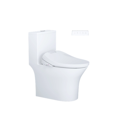 Bồn Cầu 1 khối CAESAR C1391F Nắp Rửa Điện Tử TAF610H
