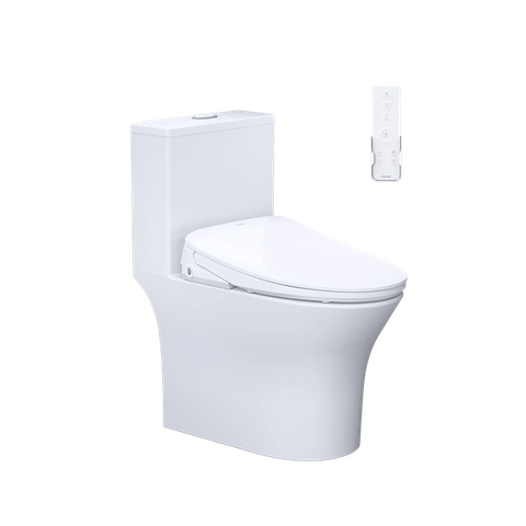 Bồn Cầu 1 khối CAESAR C1391F Nắp Rửa Điện Tử TAF710H