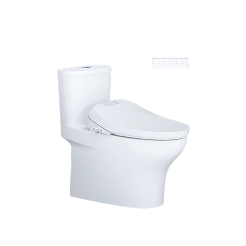Bồn Cầu 1 khối CAESAR C1394F Nắp Rửa Điện Tử TAF610H