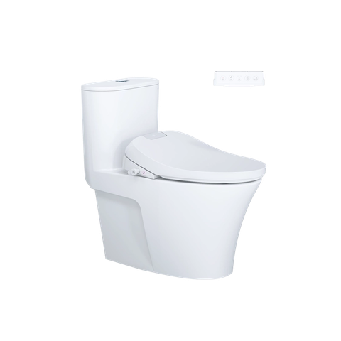 Bồn Cầu 1 khối CAESAR C1395F Nắp Rửa Điện Tử TAF610H