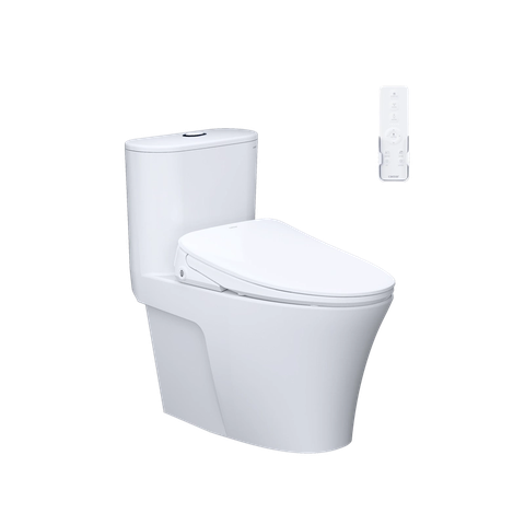 Bồn Cầu 1 khối CAESAR C1395F Nắp Rửa Điện Tử TAF710H