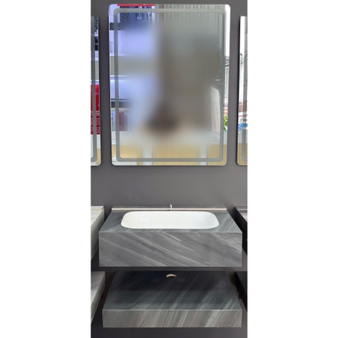Bộ Lavabo bàn đá bóng Caro CA-030 gương led 60cm