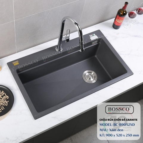 Chậu rửa chén đá BOSSCO BC-B9052XĐ 1 hộc