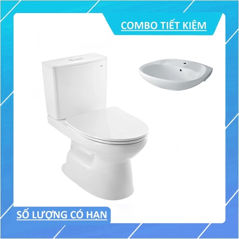 [Combo INAX] Bồn cầu INAX AC-514VAN + Lavabo treo tường INAX L-284V