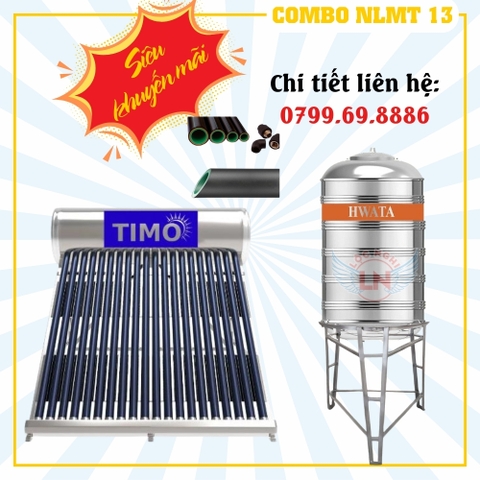 COMBO NLMT 13 Máy nước nóng năng lượng mặt trời Timo 180l I304