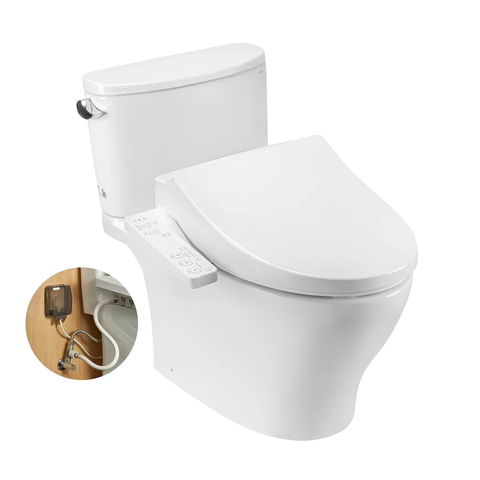 Bồn cầu 1 khối TOTO CS767RW26#XW kèm nắp rửa điện tử WASHLET S1- TCF23661GAA