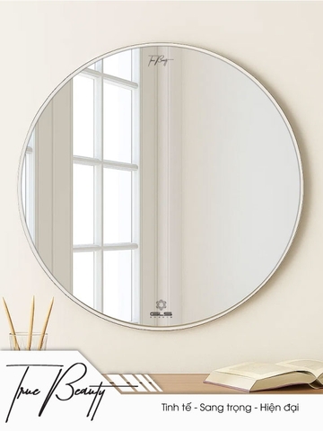 Gương GLS BF5SC80 viền nhôm tròn 60