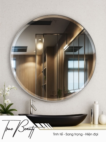 Gương GLS BS00C81 trơn tròn vát cạnh 60