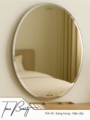 Gương GLS BS00E31 trơn đứng vát cạnh 50x70