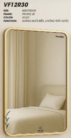 Gương GLS VF12R30 viền nhôm 50x70