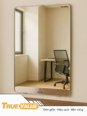 Gương GLS VS00R50 trơn đứng 60x80