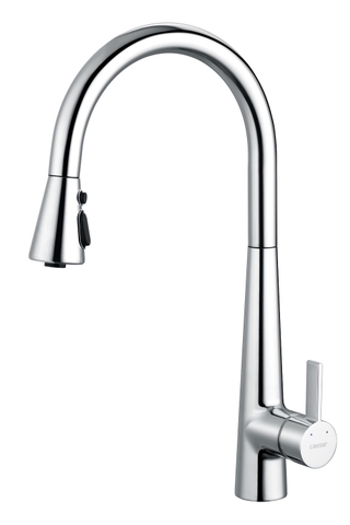 Vòi chậu rửa chén Caesar K905C nóng lạnh dây rút