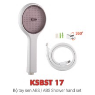 Bộ tay sen nhựa mạ crom KSN KSBST17