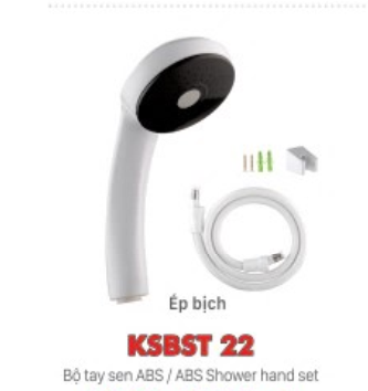 Bộ tay sen nhựa KSN KSBST22 dây nhựa PVC