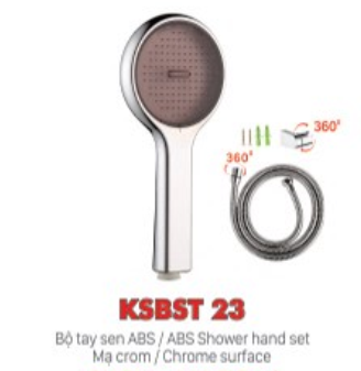 Bộ tay sen nhựa mạ crom KSN KSBST23