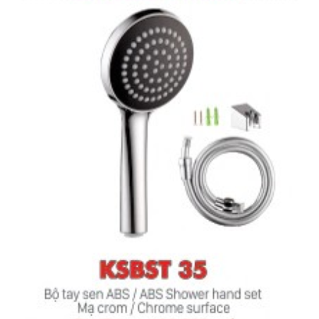Bộ tay sen nhựa mạ crom KSN KSBST35