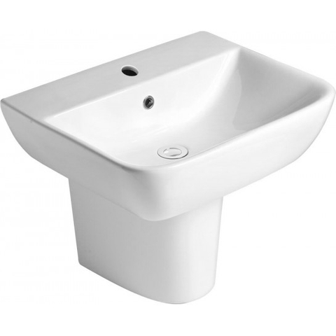 Lavabo rửa mặt American Standard WP-1511 treo tường + chân ngắn WT-0712