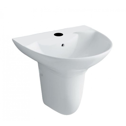 Lavabo chậu rửa mặt INAX L-288V treo tường + chân ngắn (L288V)