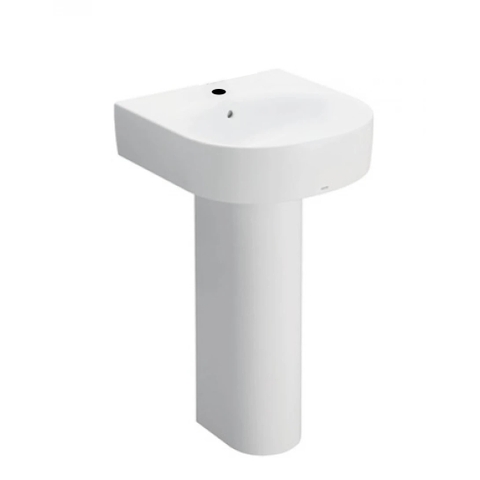 Lavabo chậu rửa mặt TOTO LPT766C#XW treo tường chân dài sứ chống bám bẩn