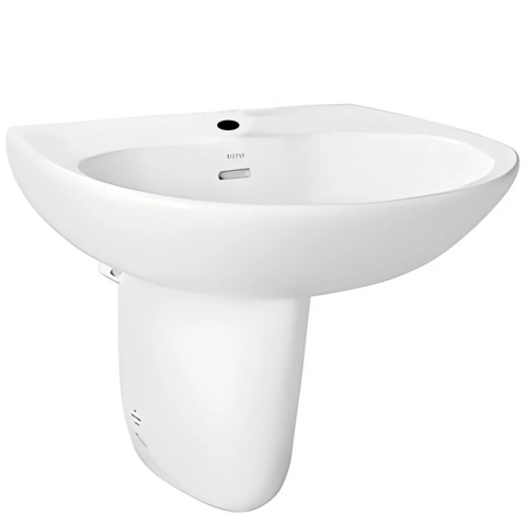 Lavabo chậu rửa mặt TOTO LHT239CR#W treo tường chân ngắn