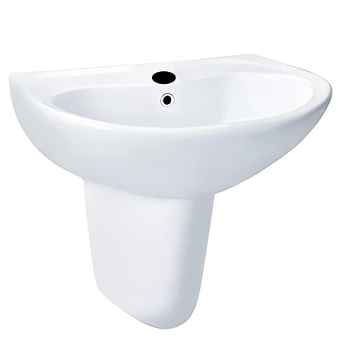 Lavabo chậu rửa mặt TOTO LHT240CS#W treo tường chân ngắn