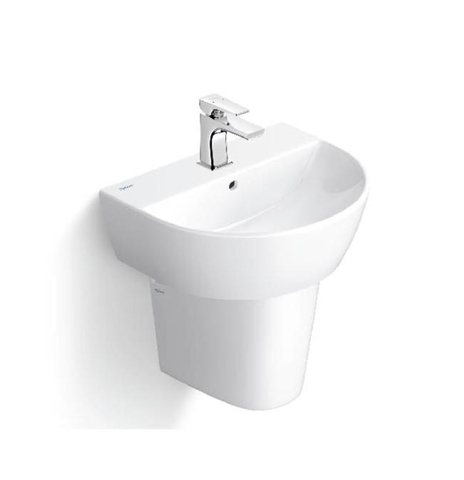 Lavabo chậu rửa mặt Viglacera V37 treo tường + chân