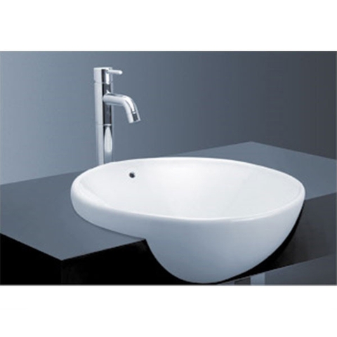 Lavabo chậu rửa mặt TOTO LT533R#XW bán âm sứ chống bám bẩn