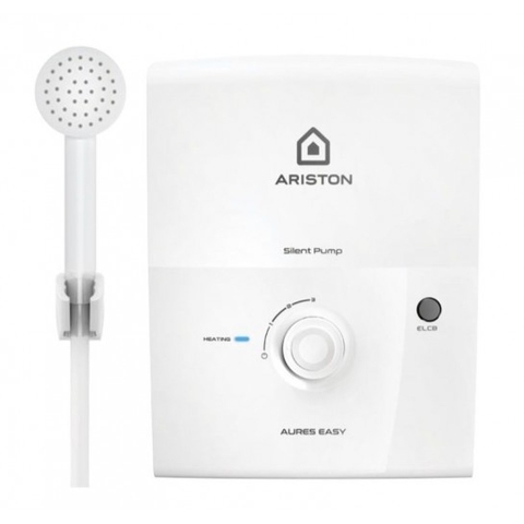 Máy tắm nước nóng điện trực tiếp Ariston Aures Easy 4.5P có bơm