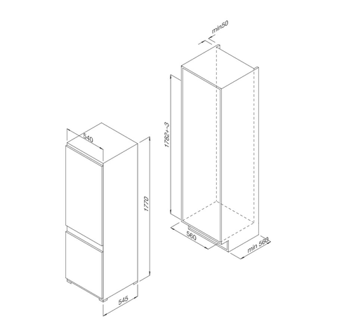 Tủ lạnh âm tủ Malloca MF-246EBI