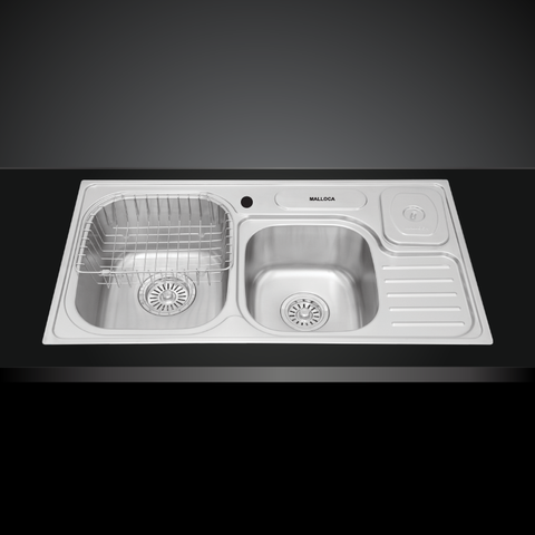 Chậu rửa chén inox Malloca MS 1024 dài 87.5cm