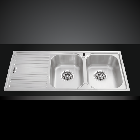 Chậu rửa chén inox Malloca MS 1025L NEW dài 1m16