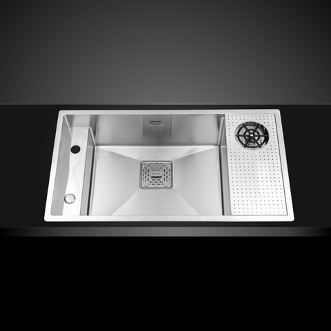 Chậu rửa chén inox Malloca MS 6303 WST dài 80cm