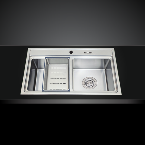 Chậu rửa chén inox Malloca MS 8812 dài 80cm