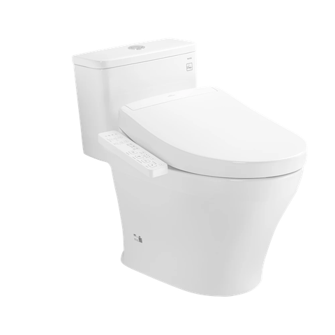 Bồn cầu 1 khối TOTO MS857CDW24#XW kèm nắp rửa điện tử WASHLET S2- TCF33461GAA