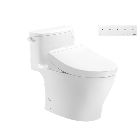 Bồn cầu 1 khối TOTO MS887CRW25#XW kèm nắp rửa điện tử WASHLET S5- TCF34461GAA