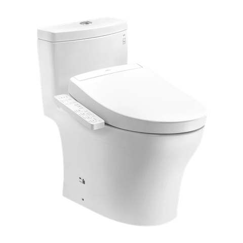 Bồn cầu 1 khối TOTO MS889CDRW24#XW kèm nắp rửa điện tử WASHLET S2- TCF33461GAA