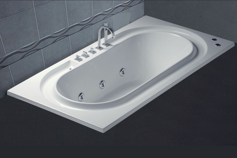 Bồn tắm dài Caesar MT212S massage hơi (loại xây) dài 2m